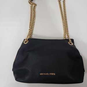 Michael Kors Black Purse Gold Chain